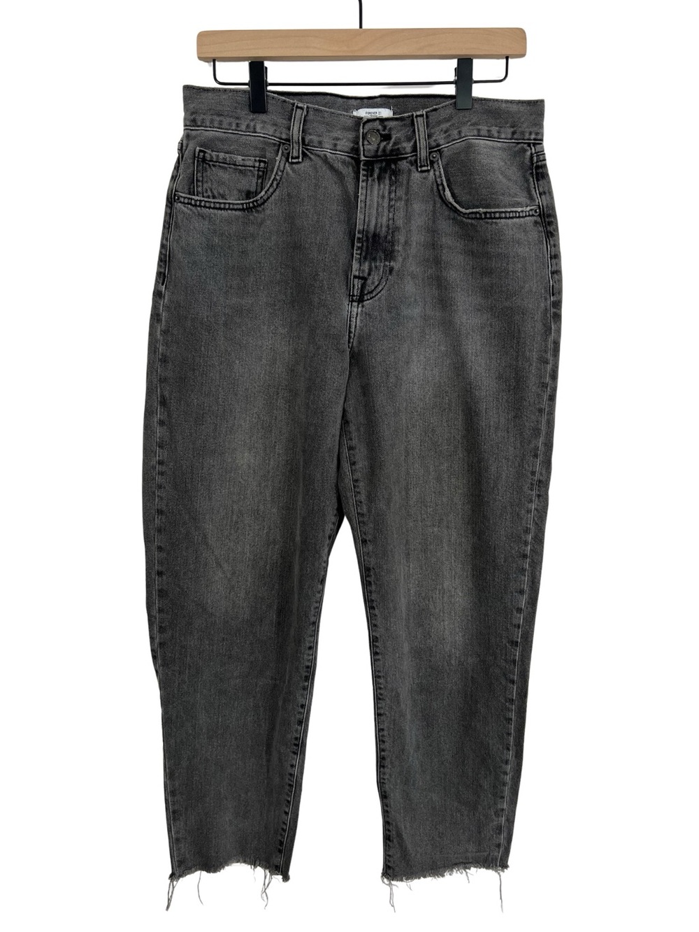 Forever 21 Jeans Women’s Size 30 Black Premium Mom High Rise 100% Cotton